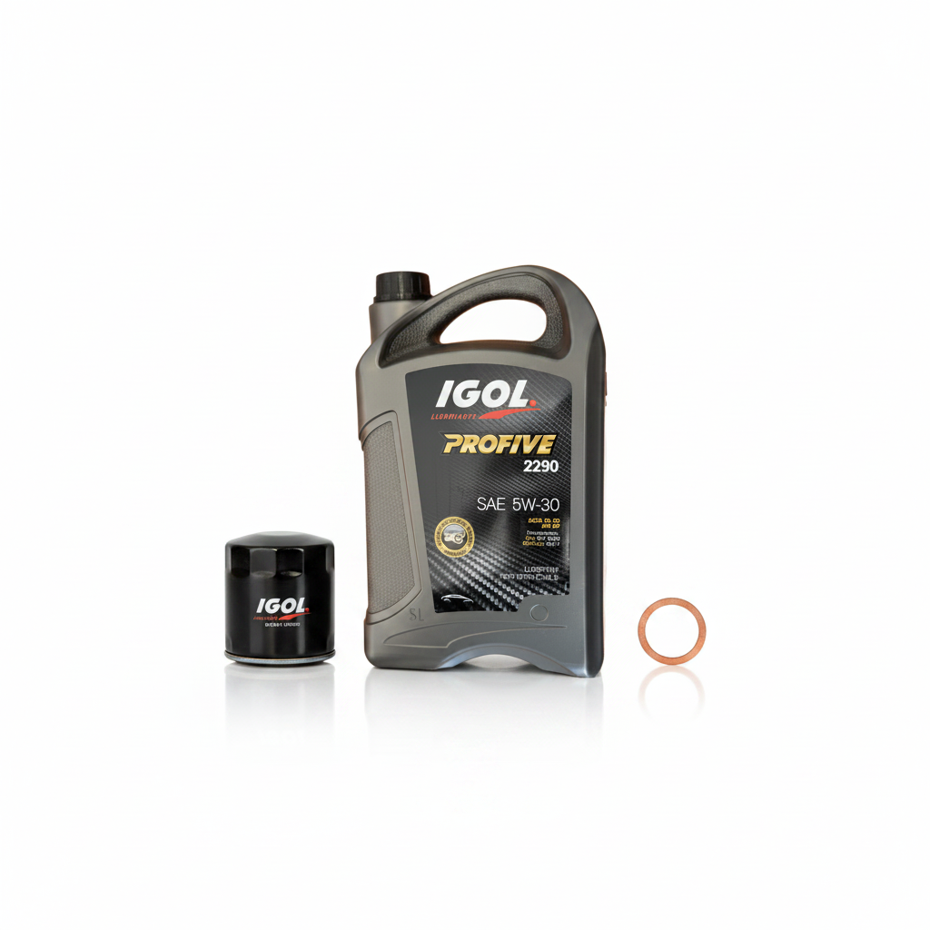Kit Vidange Simple - Bidon IGOL 5L, filtre à huile et joint